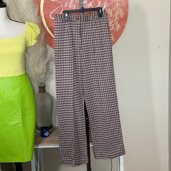 Vintage Sears Perma-Prest Pants 60’s-70’s NWT brown cream size 12 - Picture 1 of 8